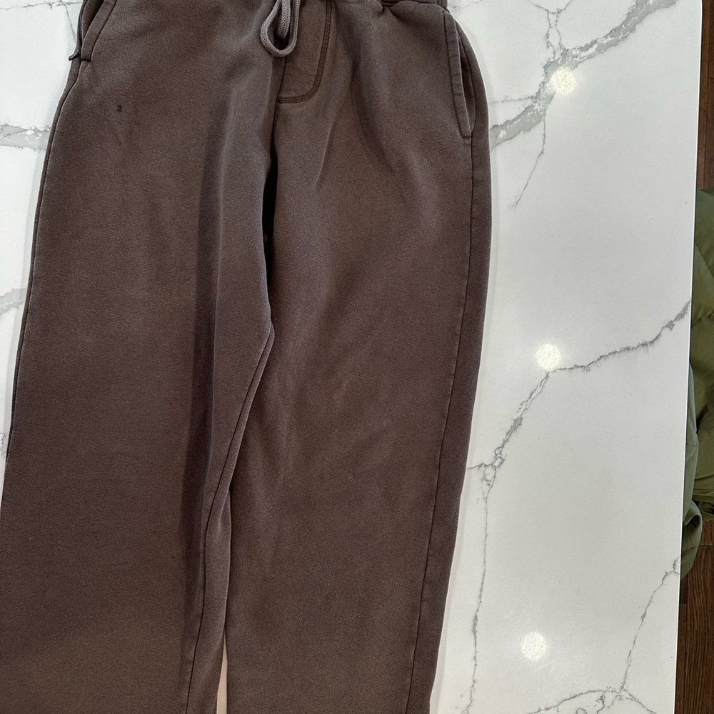 Hollister Brown Drawstring Sweatpants